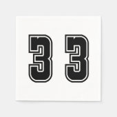 Serviette En Papier Numéro 33 (Devant)