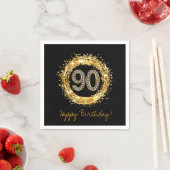 Serviette En Papier Numéro de diamant 90 Parties scintillant Bling Con (En situation)