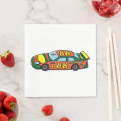 Serviette En Papier Numéro de voiture de course 88 (En situation)