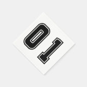 Serviette En Papier Numéro un (Coin)