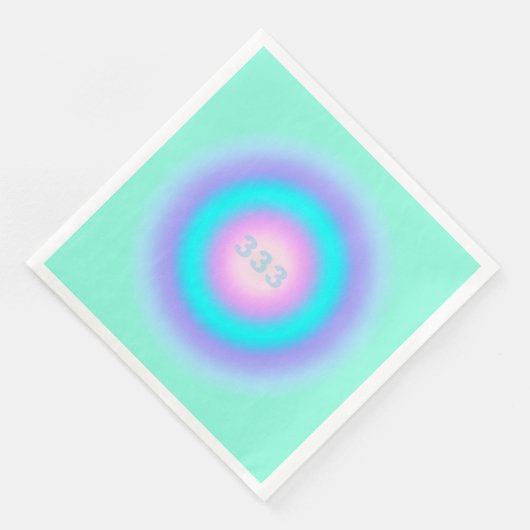 Serviette En Papier Numéros d'ange 333 - Créativité et action (Coin)