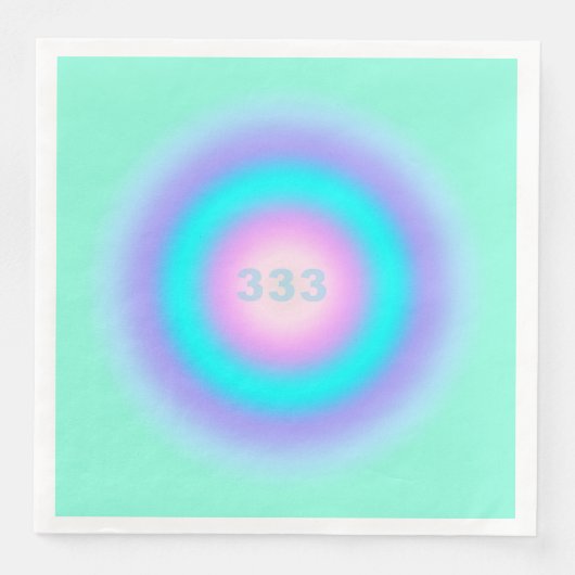 Serviette En Papier Numéros d'ange 333 - Créativité et action (Devant)