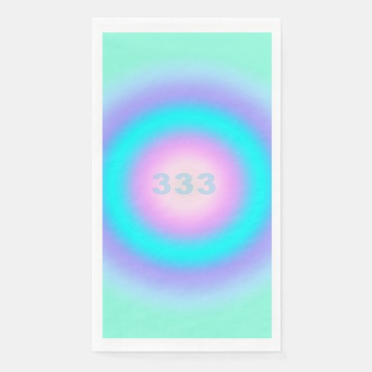Serviette En Papier Numéros d'ange 333 - Créativité et action (Devant)