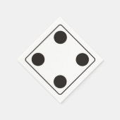 Serviette En Papier Numéros DICE de pips 4 + votre backgr. (Coin)