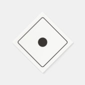 Serviette En Papier Numéros DICE des pips 1 + votre backgr. (Coin)