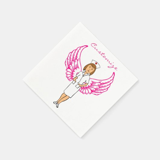 Serviette En Papier Nurse Angel Wings Thunder_Cove (Coin)