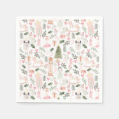 Serviette En Papier Nutcracker aquarelle vacances serviettes (Devant)