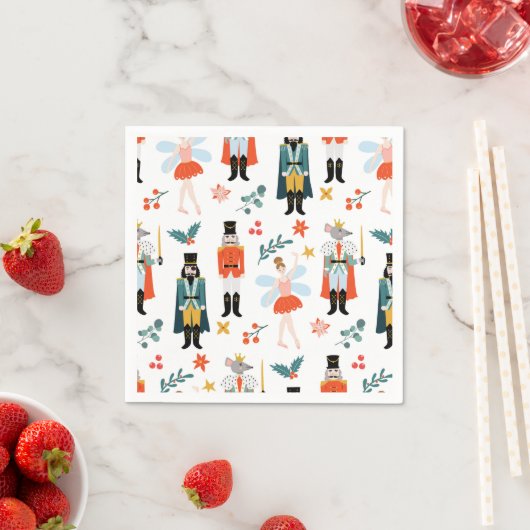Serviette En Papier Nutcracker Ballet Noël (En situation)