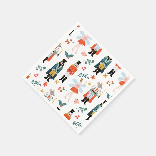 Serviette En Papier Nutcracker Ballet Noël (Coin)