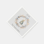 Serviette En Papier Nutcracker de Noël Souris King Aquarelle (Coin)