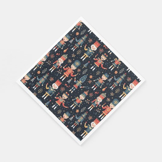Serviette En Papier Nutcracker Elegance Festive Motif Collection (Coin)