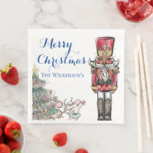 Serviette En Papier Nutcracker et Mice Christmas Party (En situation)