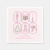 Serviette En Papier Nutcracker Girl A Merry Little Bridal Shower (Devant)