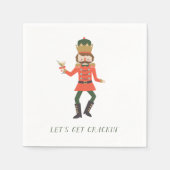 Serviette En Papier Nutcracker Holiday Cocktail Party (Devant)