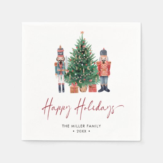 Serviette En Papier Nutcracker Holiday Napkins (Devant)