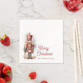Serviette En Papier Nutcracker Joyeux Noël Nom personnalisé (En situation)