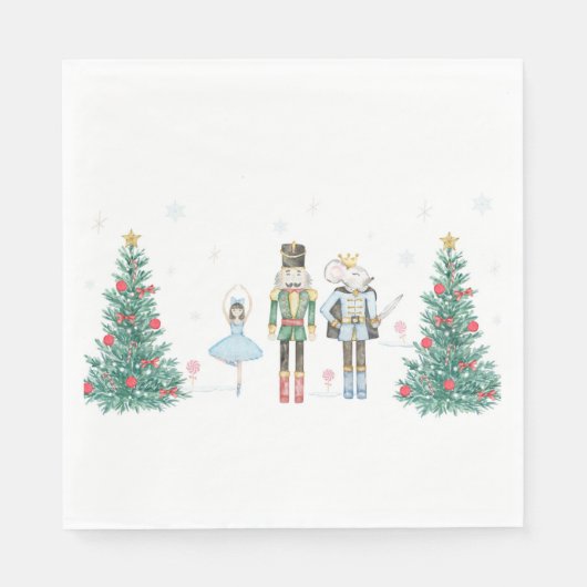 Serviette En Papier Nutcracker Napkins Pastel (Devant)