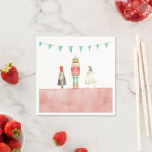 Serviette En Papier Nutcracker Naples de Noël (En situation)