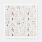 Serviette En Papier Nutcracker Suite Ballet Ballerina Plum sucre Fée (Devant)