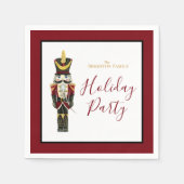 Serviette En Papier Nutcracker Traditional Holiday Christmas Red  (Devant)