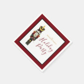 Serviette En Papier Nutcracker Traditional Holiday Christmas Red  (Coin)