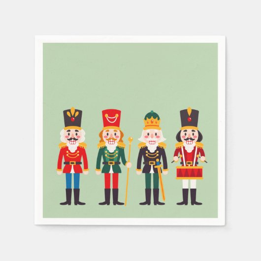 Serviette En Papier Nutcrackers (Devant)