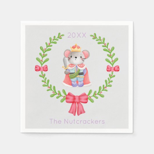 Serviette En Papier Nutcrak Christmas Mouse King (Devant)