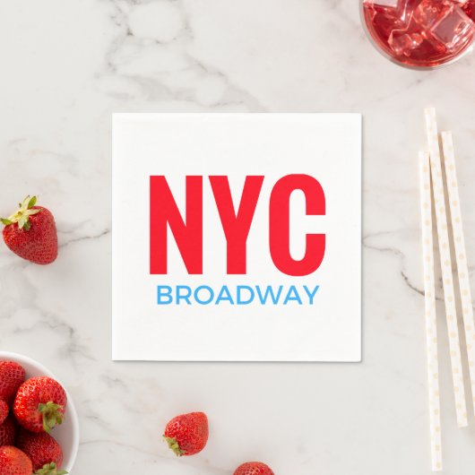 Serviette En Papier NYC Broadway (En situation)