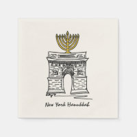 NYC Hanoukka Carré de Washington Arch Menorah