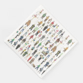 Serviette En Papier NYC New York City Illustrated Napkins (Coin)
