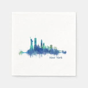 Serviette En Papier NYC New York Skyline v5
