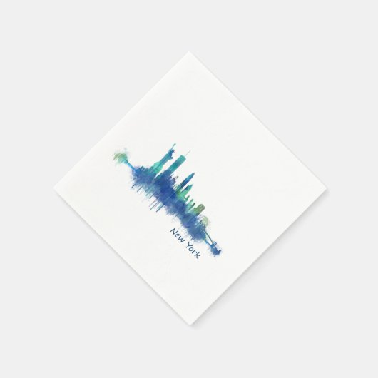 Serviette En Papier NYC New York Skyline v5 (Coin)