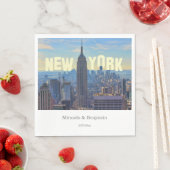Serviette En Papier NYC Skyline ESB WTC 2C L (En situation)