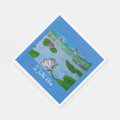 Serviette En Papier Nymphéas (Coin)