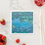 Serviette En Papier Nymphes, Claude Monet<br><div class="desc">"Un instant, un aspect de la nature contient tout, " dit Claude Monet, en référence à ses derniers chefs-d'oeuvre, les paysages aquatiques qu'il a produits chez lui à Giverny entre 1897 et sa mort en 1926. Dans cette toile spatialement ambiguë, l'artiste regarda en bas, se concentrant uniquement sur la surface...</div>