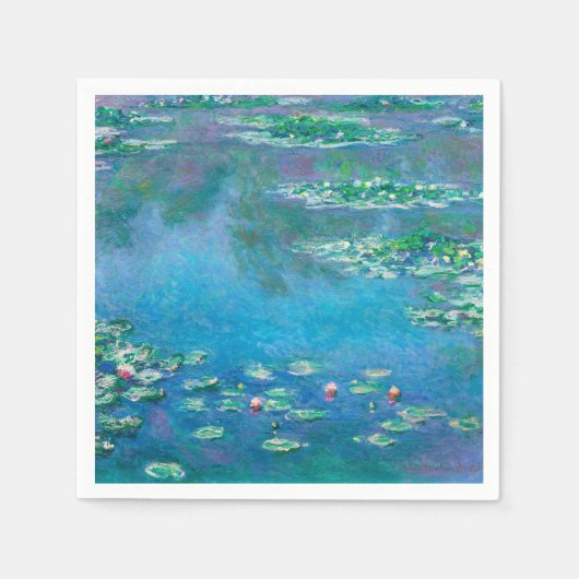 Serviette En Papier Nymphes, Claude Monet (Devant)