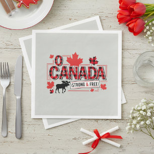 Serviette En Papier Ô Canada Fort & Libre ID1314