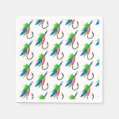 Serviette En Papier O-fish-ally motif d'anniversaire Motif pêcheur (Devant)
