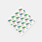 Serviette En Papier O-fish-ally motif d'anniversaire Motif pêcheur (Coin)