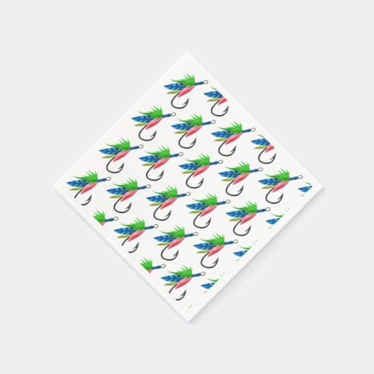 Serviette En Papier O-fish-ally motif d'anniversaire Motif pêcheur (Coin)