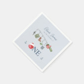 Serviette En Papier O-fish-ally une pêche 1er anniversaire garçon (Coin)