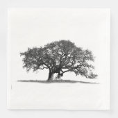 SERVIETTE EN PAPIER OAK TREE (Devant)