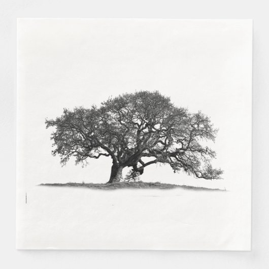 SERVIETTE EN PAPIER OAK TREE (Devant)
