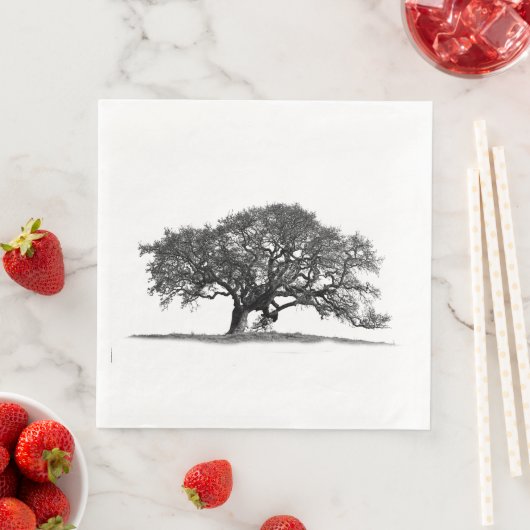 SERVIETTE EN PAPIER OAK TREE (En situation)