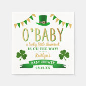 Serviette En Papier O'Baby St. Patrick's Day Baby shower (Devant)