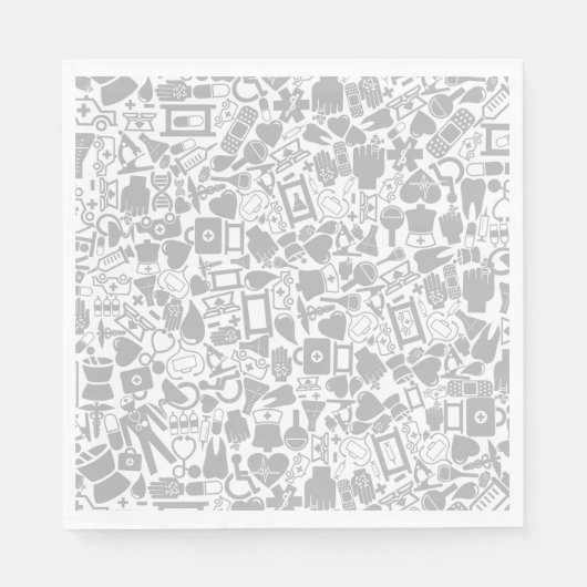 Serviette En Papier Objets Médicales (Devant)