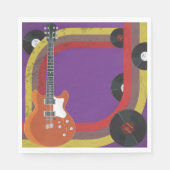 Serviette En Papier Objets musicaux rétro (Devant)