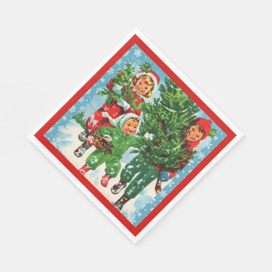 Serviette En Papier Obtenir l'arbre de Noël (Coin)