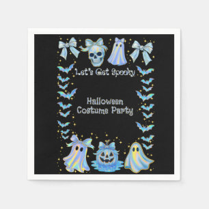 Serviette En Papier Obtenons des enfants Éffrayants Halloween plié Inv