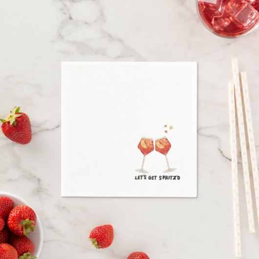 Serviette En Papier Obtenons des serviettes Spritz'd (En situation)